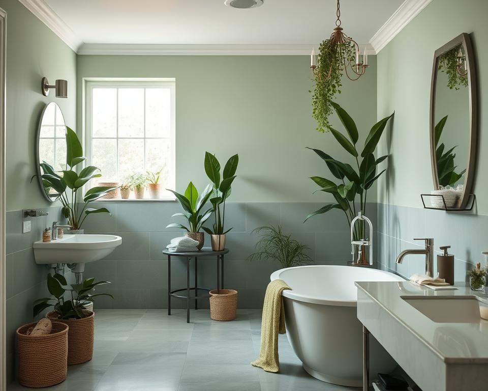 bathroom decor sage green