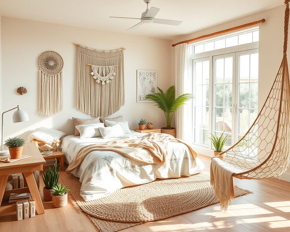 beach boho bedroom decor