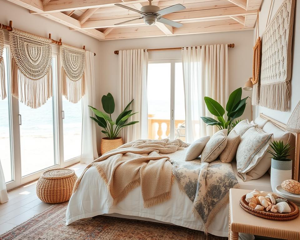 beach boho bedroom decor