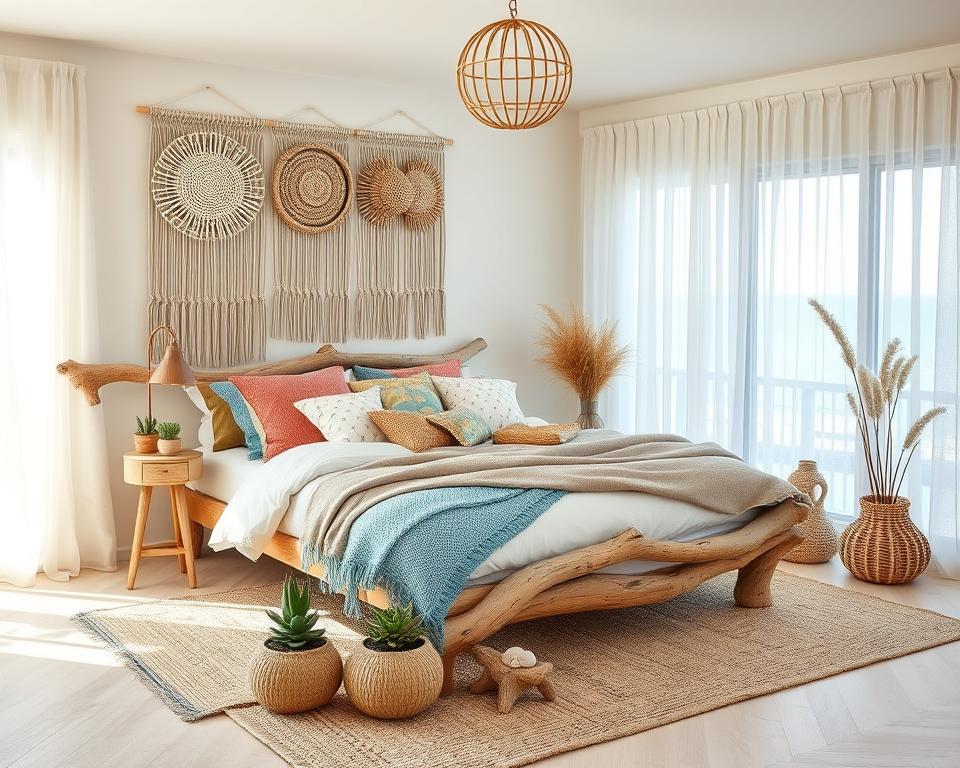 beach boho bedroom decor