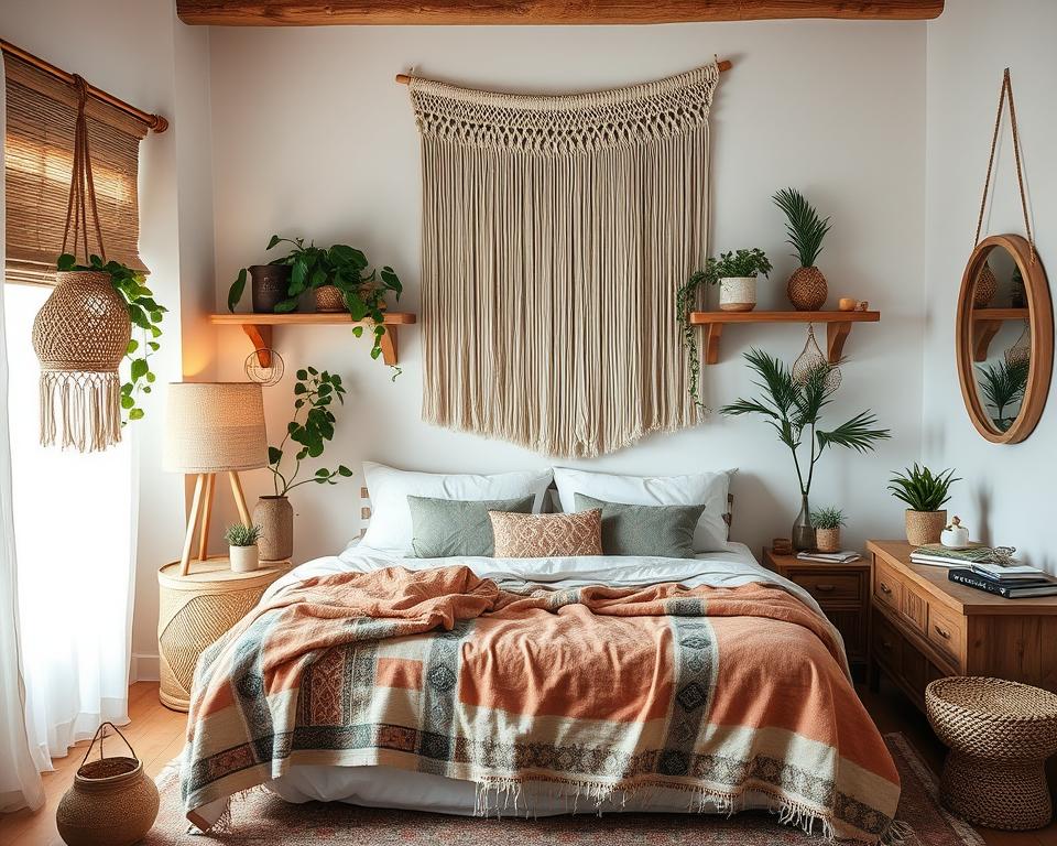 boho relaxing bedroom