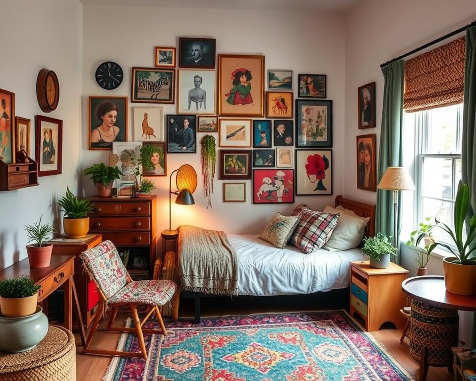 eclectic bedroom design