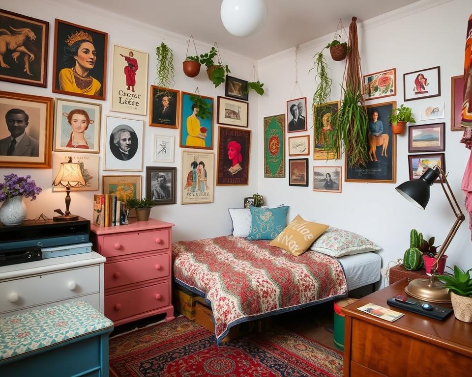 eclectic decor bedroom small spaces