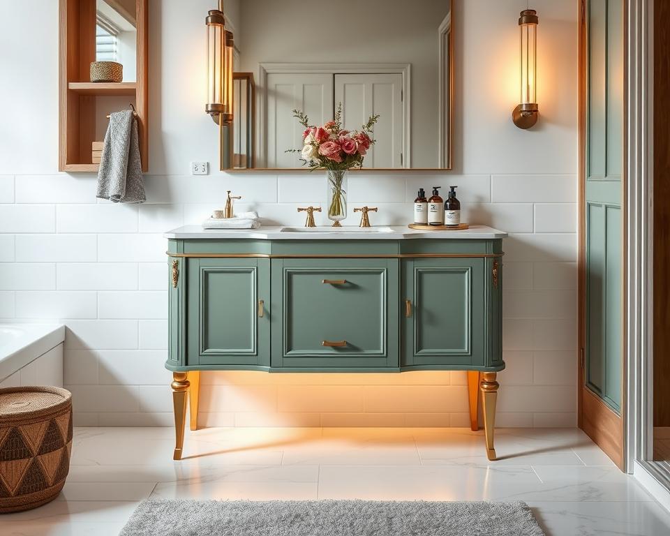 sage green bathroom vanity