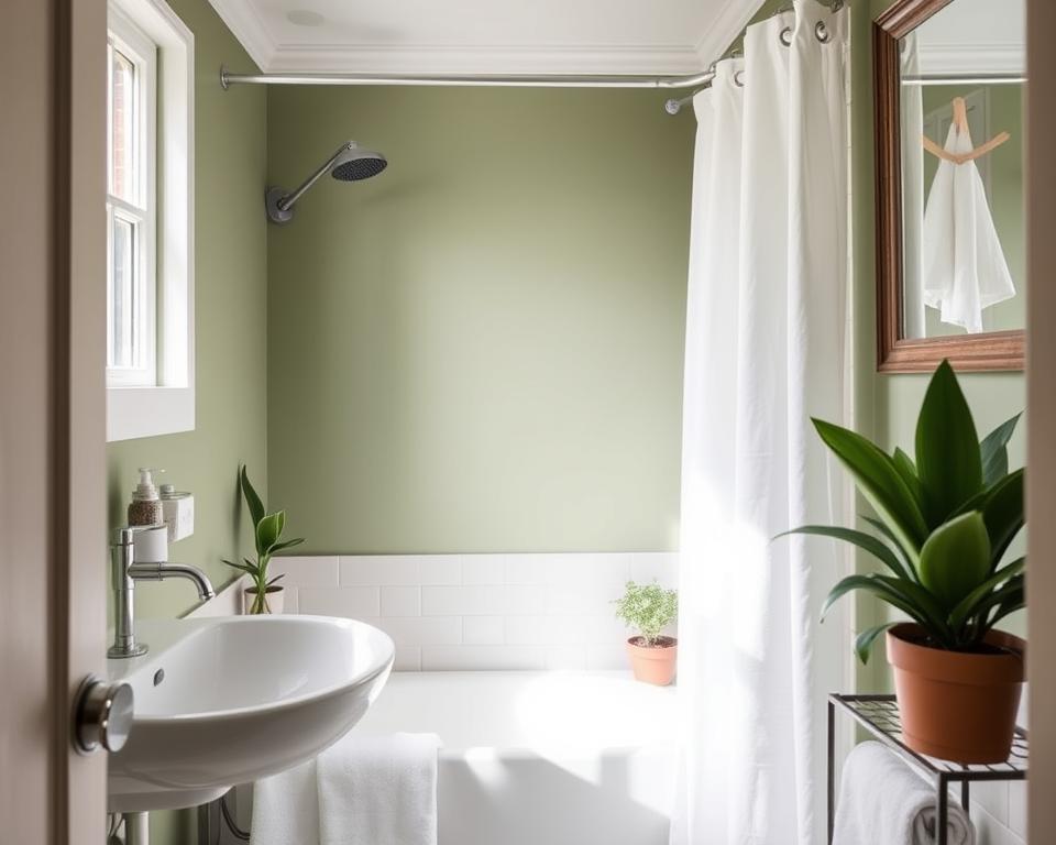 small bathroom sage green