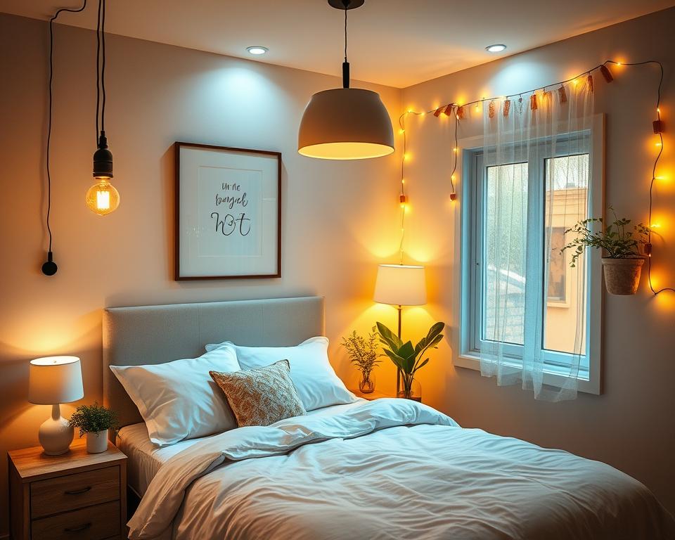 small bedroom lighting ideas